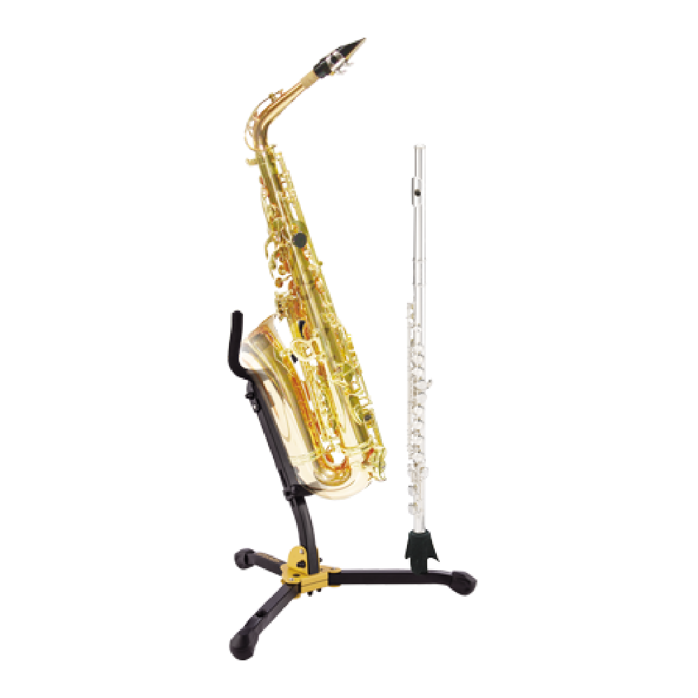 Hercules Hercules / DS532BB 中音薩克斯風/次中音薩克斯風 長笛/豎笛 二合一架 第 2 張圖片｜三峽銅管 / 管樂