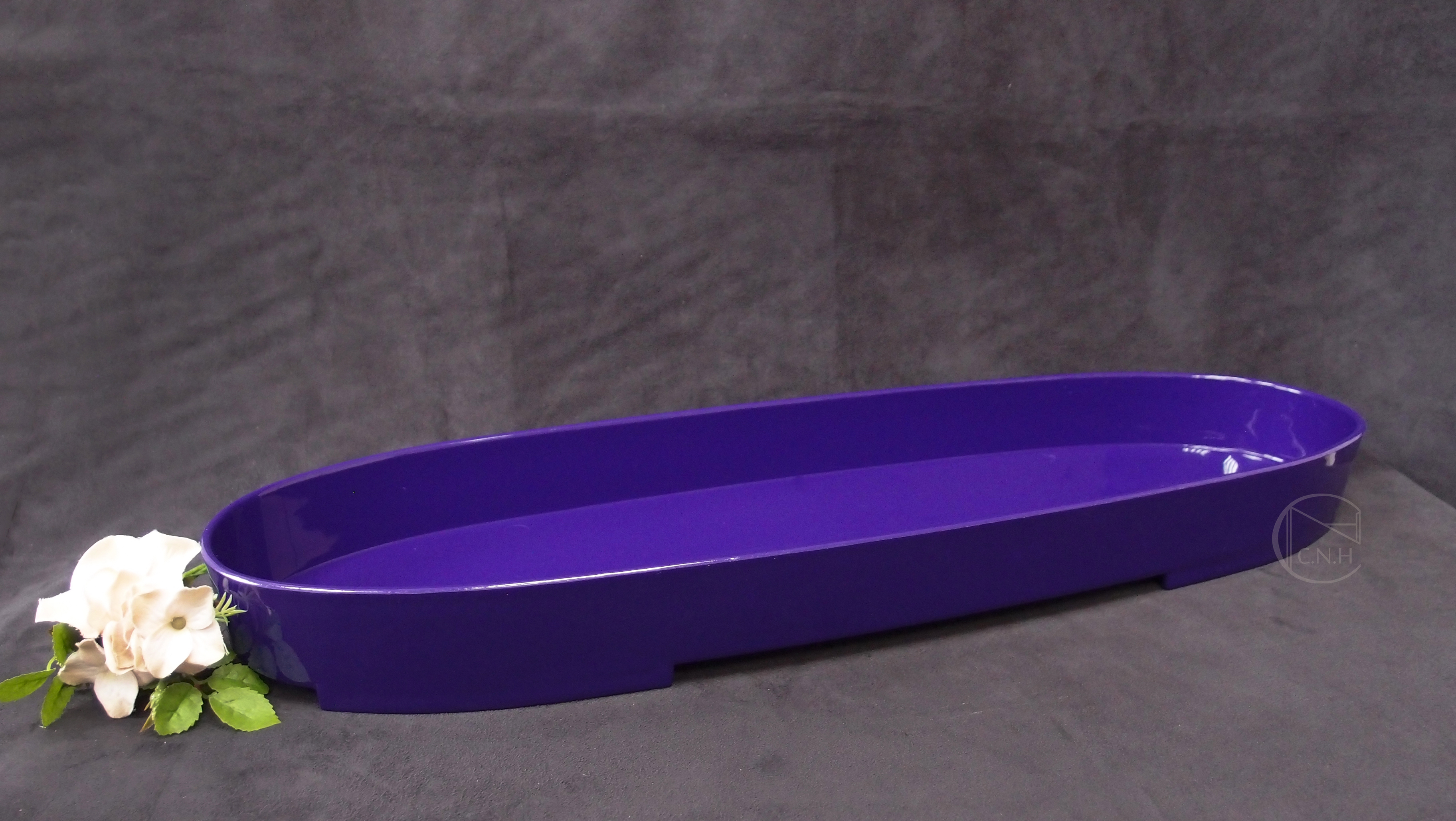 塑膠花器 長橢圓 2色