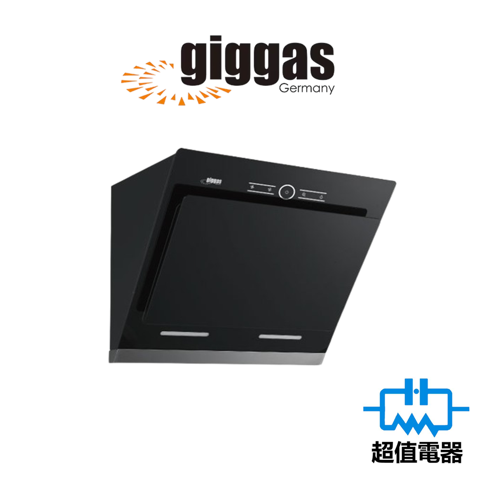 Giggas 上將 PT3333 輕觸式按扭 斜面黑色側抽油煙機 (PT-3333)