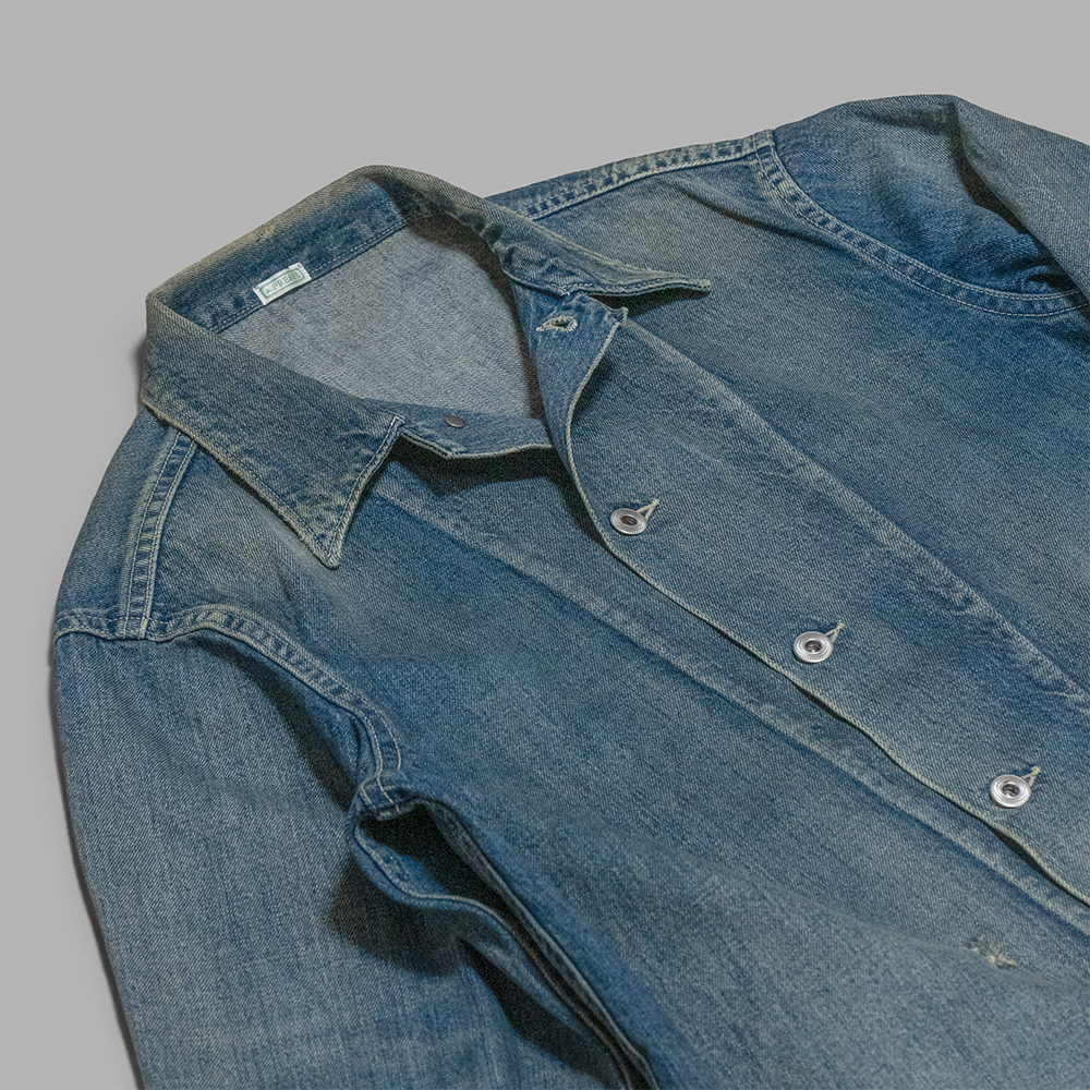 LAST PCS: A.PRESSE US AMRY VINTAGE DENIM COVERALL JACKET - SIZE 1 PRE ORDER ITEM (預訂中)