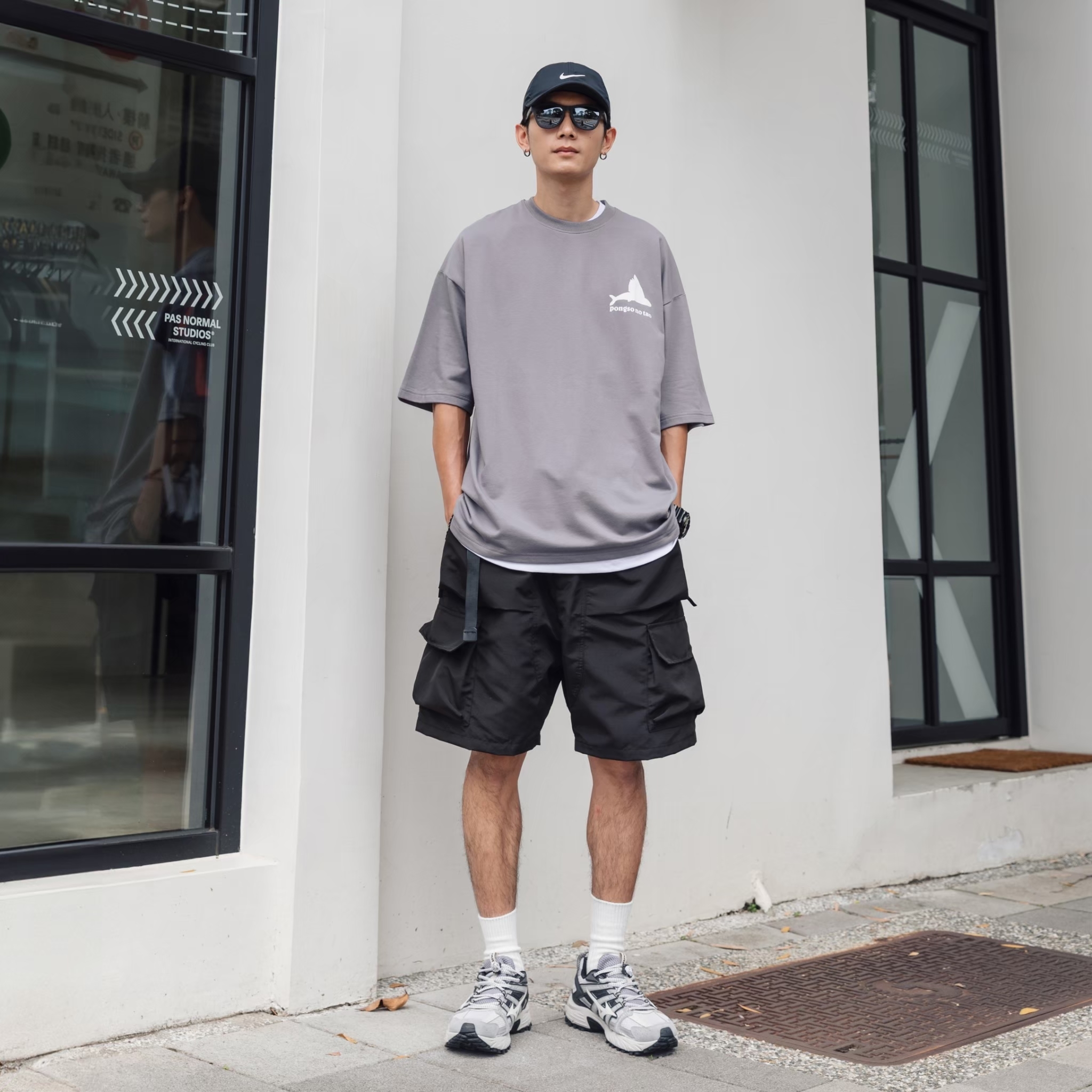 SBG 多口袋拉鍊抗撕裂工裝短褲 063