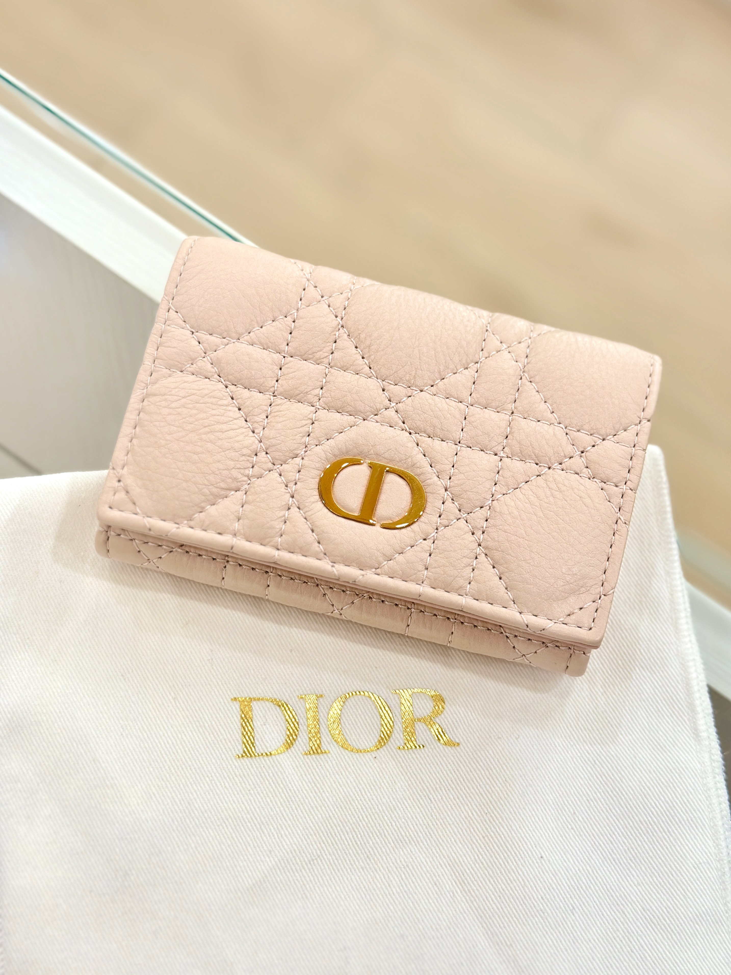 DIOR Caro Glycine Wallet