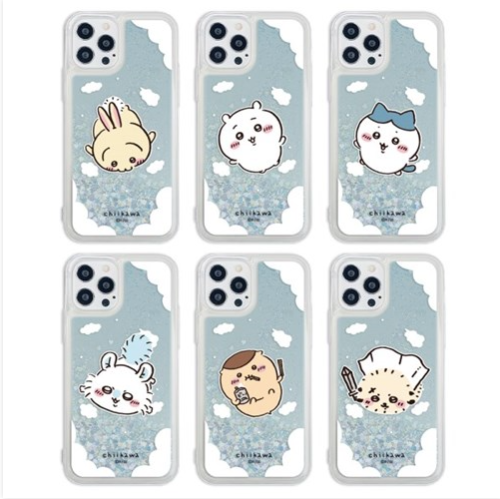 韓國限定 Chiikawa 吉伊卡哇 14-15promax 閃粉流沙手機殼 單獨角色 iPhone 手機殼