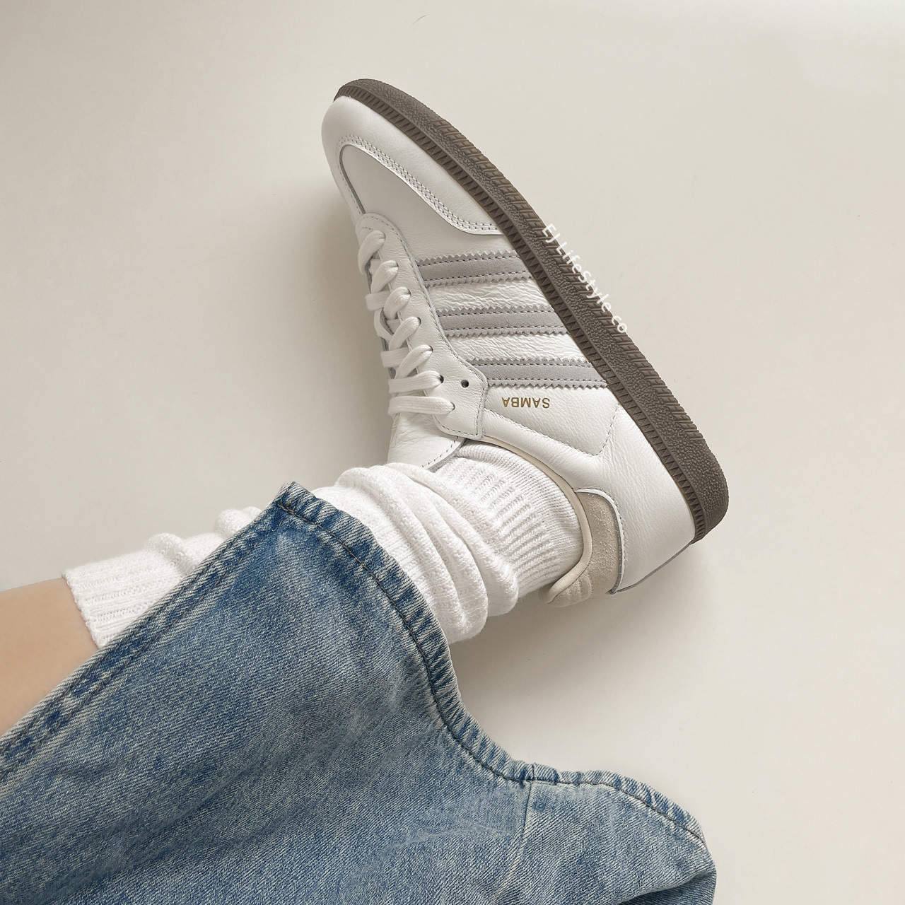 ADIDAS SAMBA OG 牛奶白灰 奶油色 米色 白色 灰色 焦糖底 男女鞋 IH4880 / 現貨