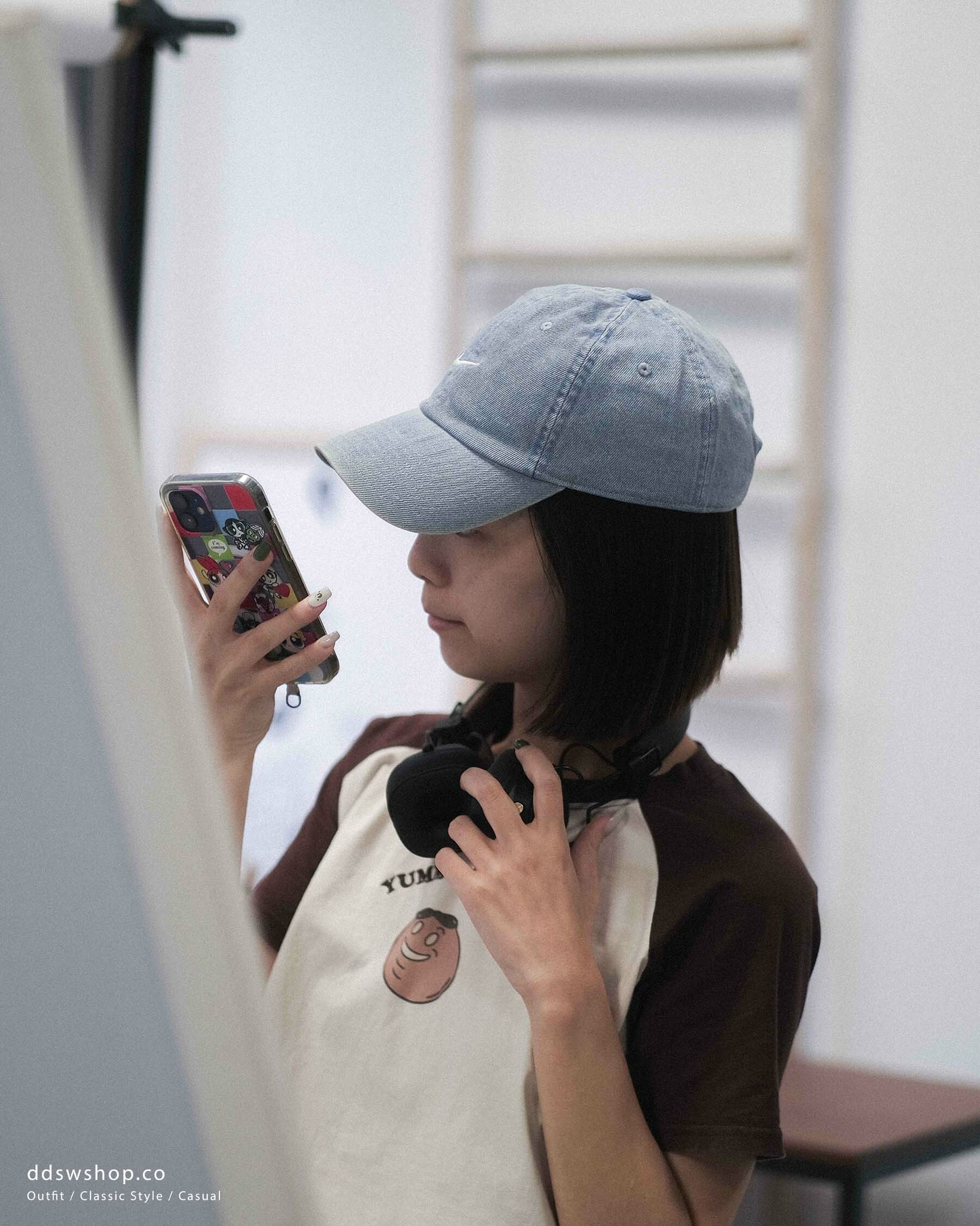 "現貨" Nike 水洗丹寧 刺繡小logo 老帽