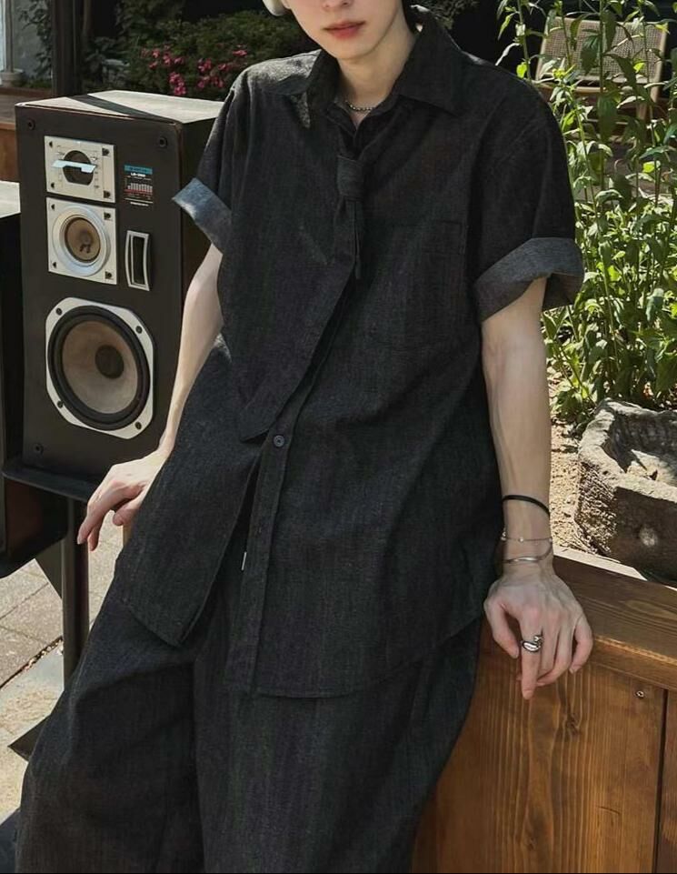 淨色鬆身牛仔褲 P2968