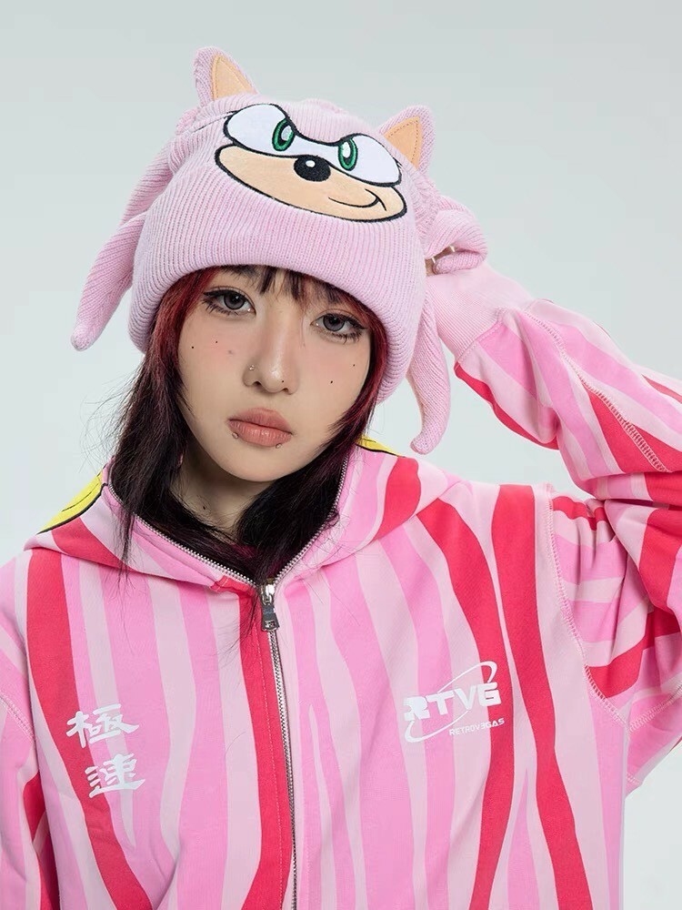 RTVG 爆款音速小子 索尼克 針織毛帽 冷帽