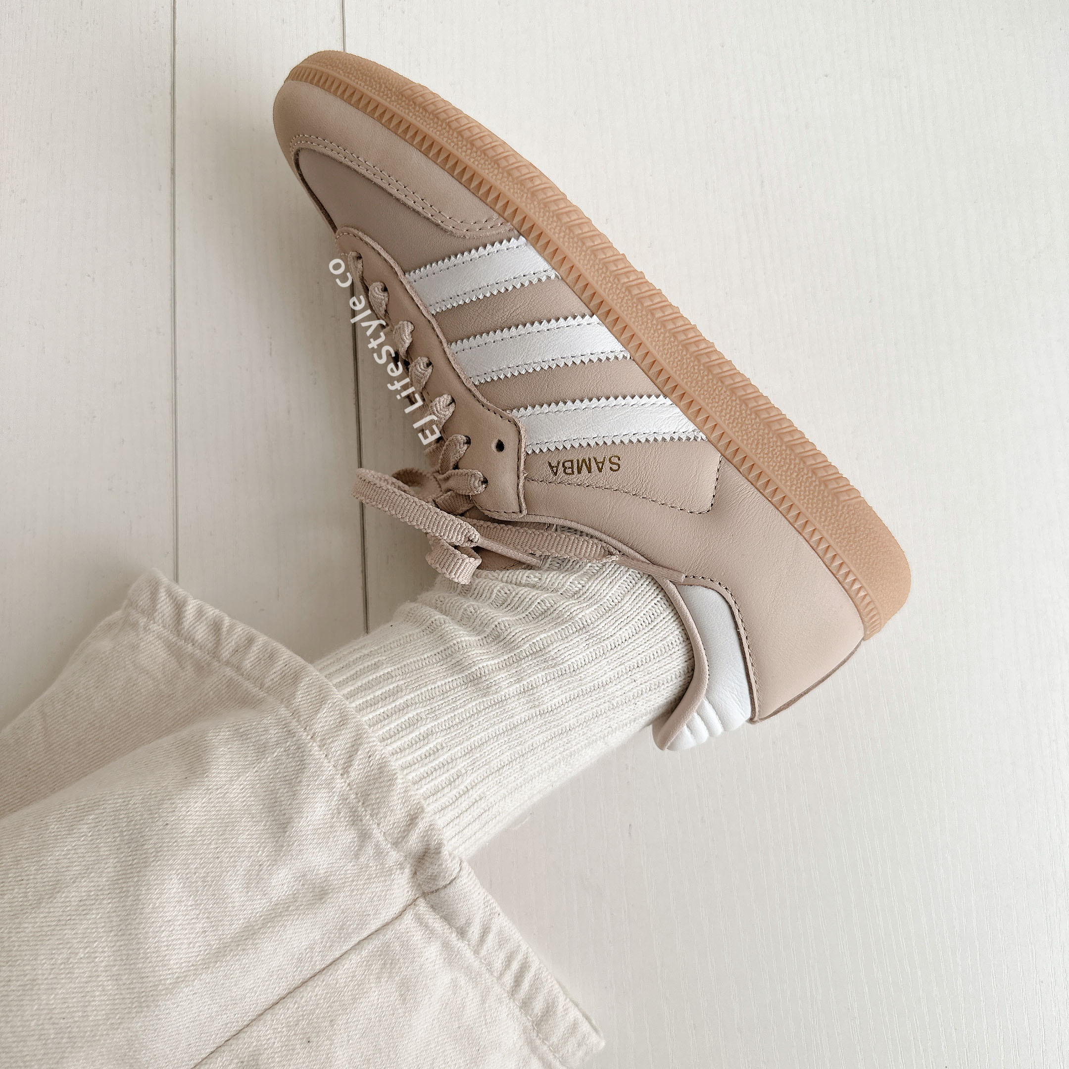 ADIDAS SAMBA OG 泰奶色 灰粉 奶茶色 大地色 焦糖底 金標 女鞋 IE6523 / 現貨