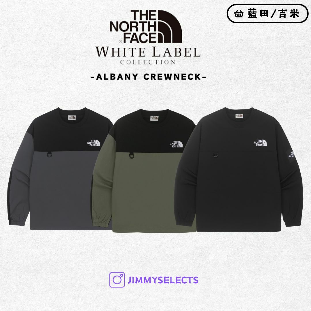 【代購】THE NORTH FACE 北臉 白標 男 ALBANY CREWNECK 長袖 NM5MQ52