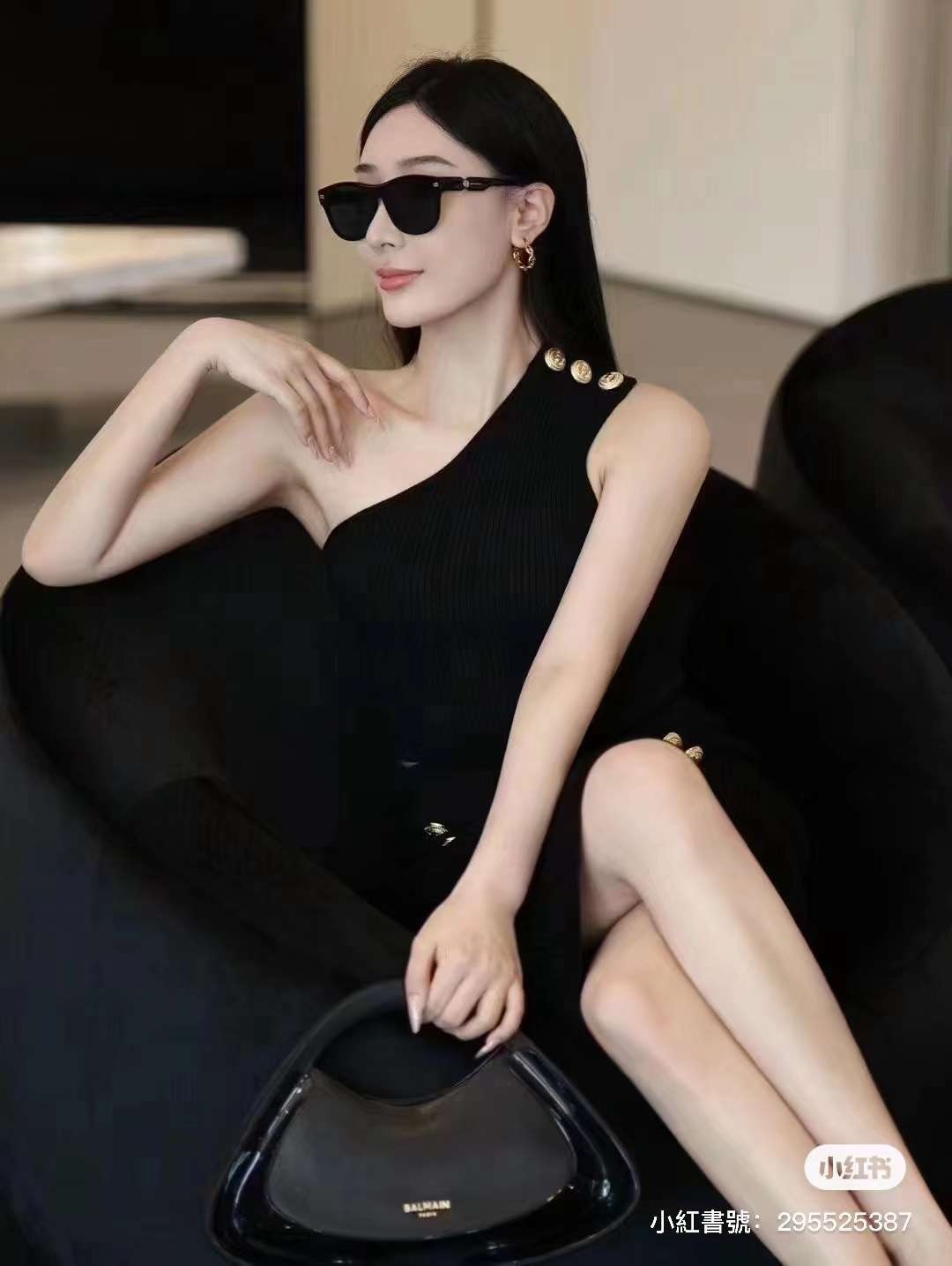 Balmain 黑金背心-M