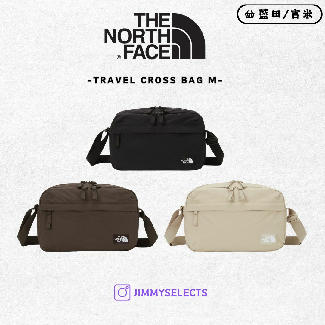 【代購】THE NORTH FACE 北臉 TRAVEL CROSS BAG M 側背包 NN2PQ65
