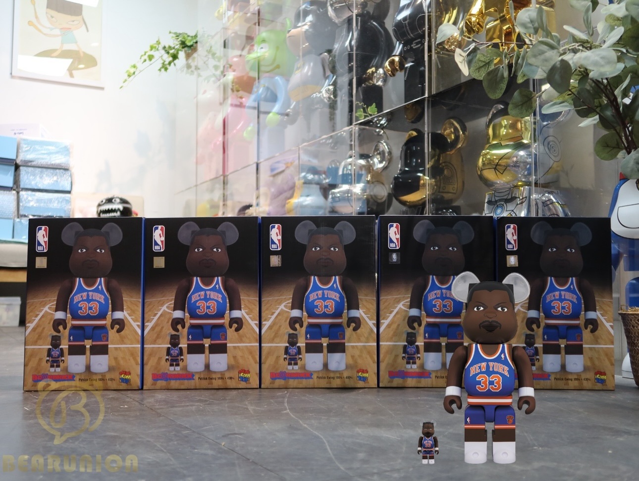 🥇現貨🥇 Bearbrick 400% 100% Patrick Ewing New York Knicks