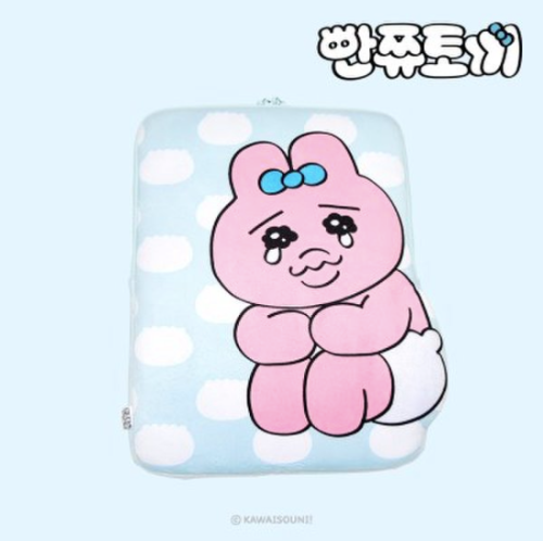 韓國限定 OPANCHU USAGI 內褲兔 底褲兔 手提電腦保護套 13吋 BLUE