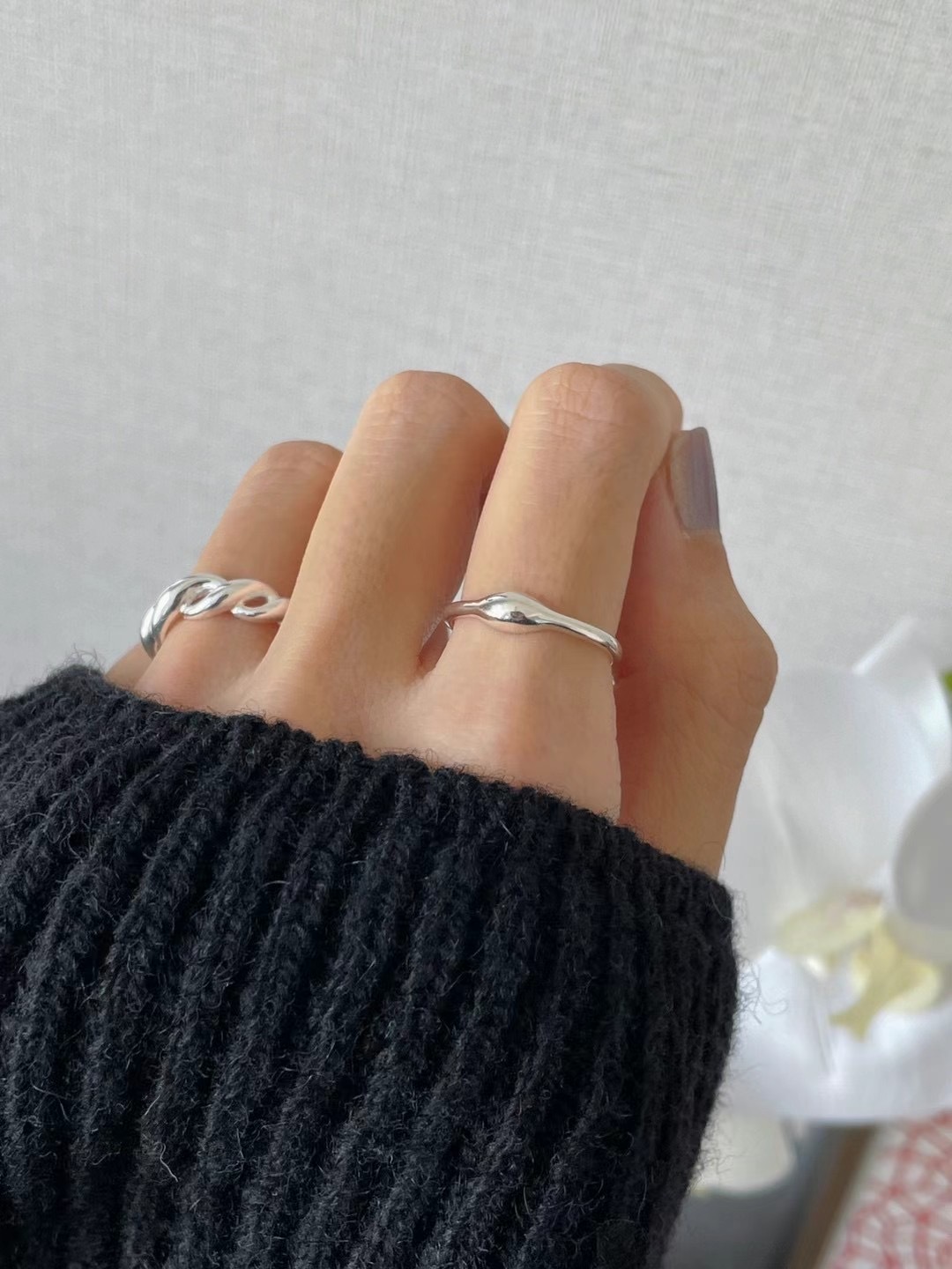 Beaned ring  ͙S925