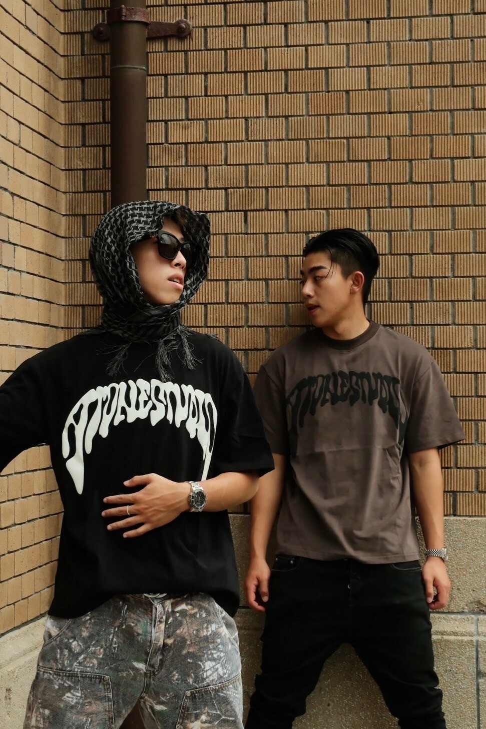 ATONE STUDIO 限定款立體發泡 變形Logo 剪裁短袖 Puffer boxy logo shirt