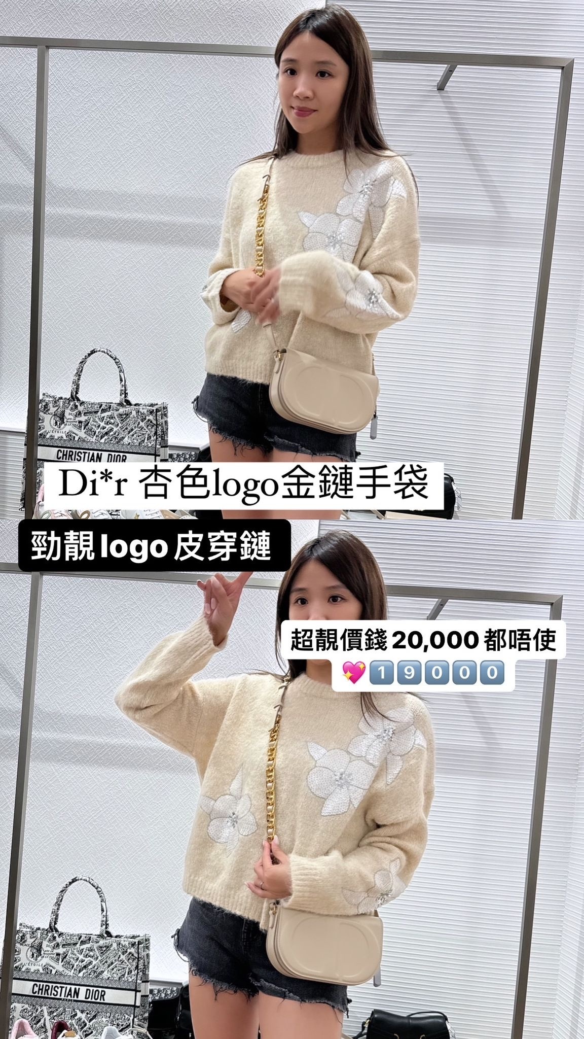 dior 大LOGO鏈條包-M