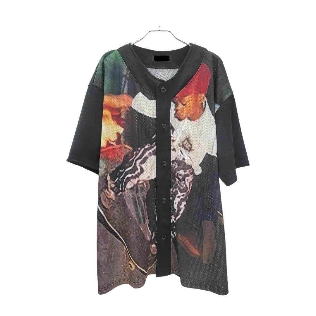 圖案開胸短袖外套 JK2521