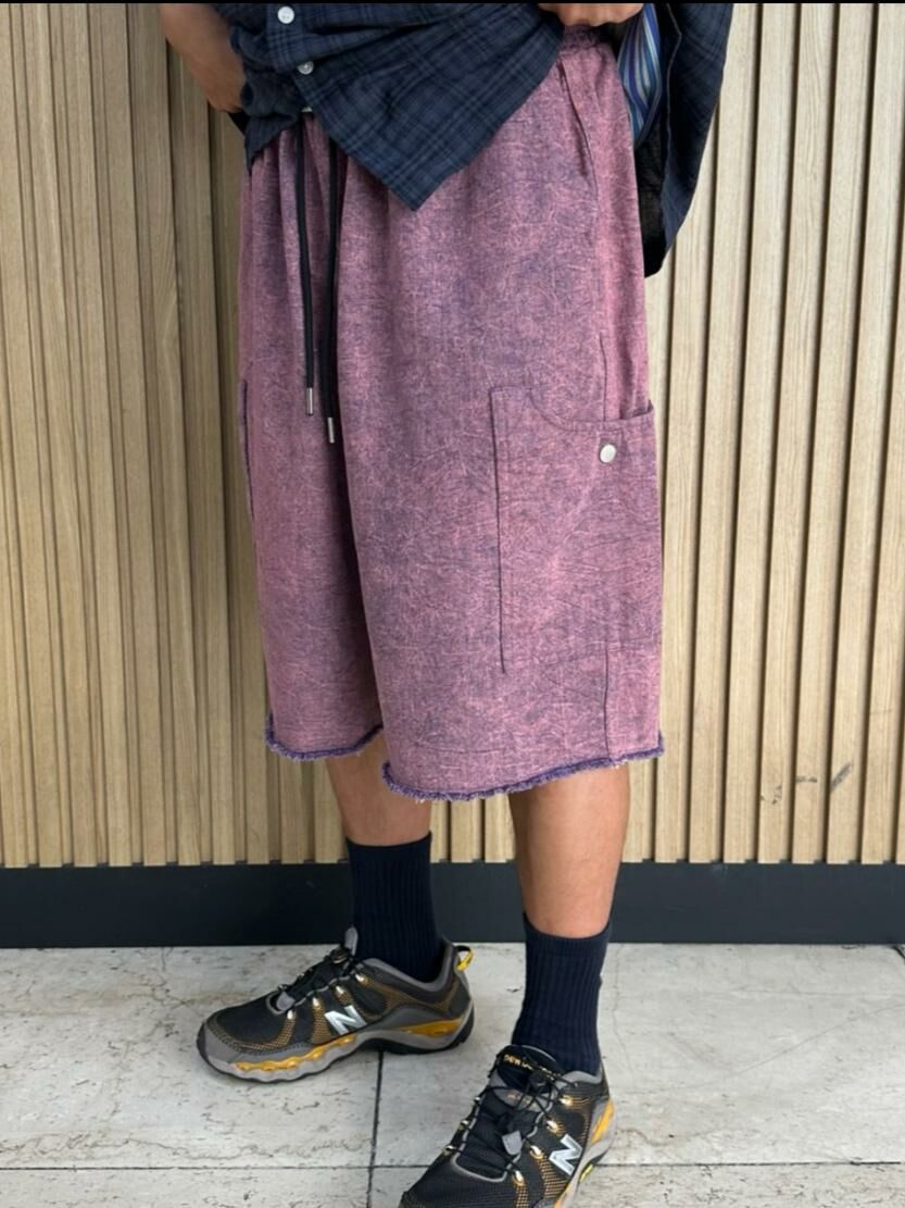 淨色破邊短褲 P2961