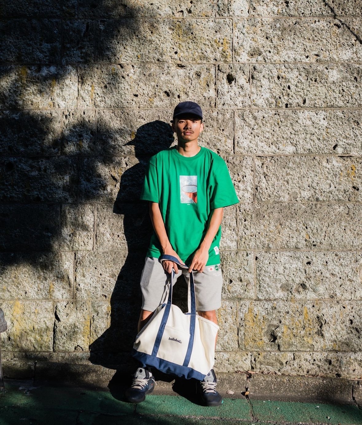 K*★様 ballaholic w face logo canvas tote K*☆様 ballaholic w face logo canvas tote