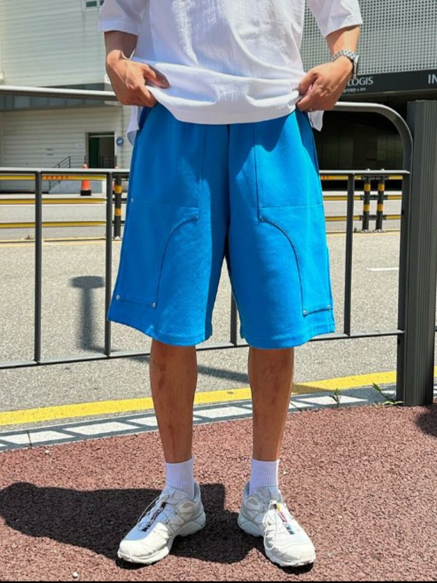 淨色棉質短褲 P2959