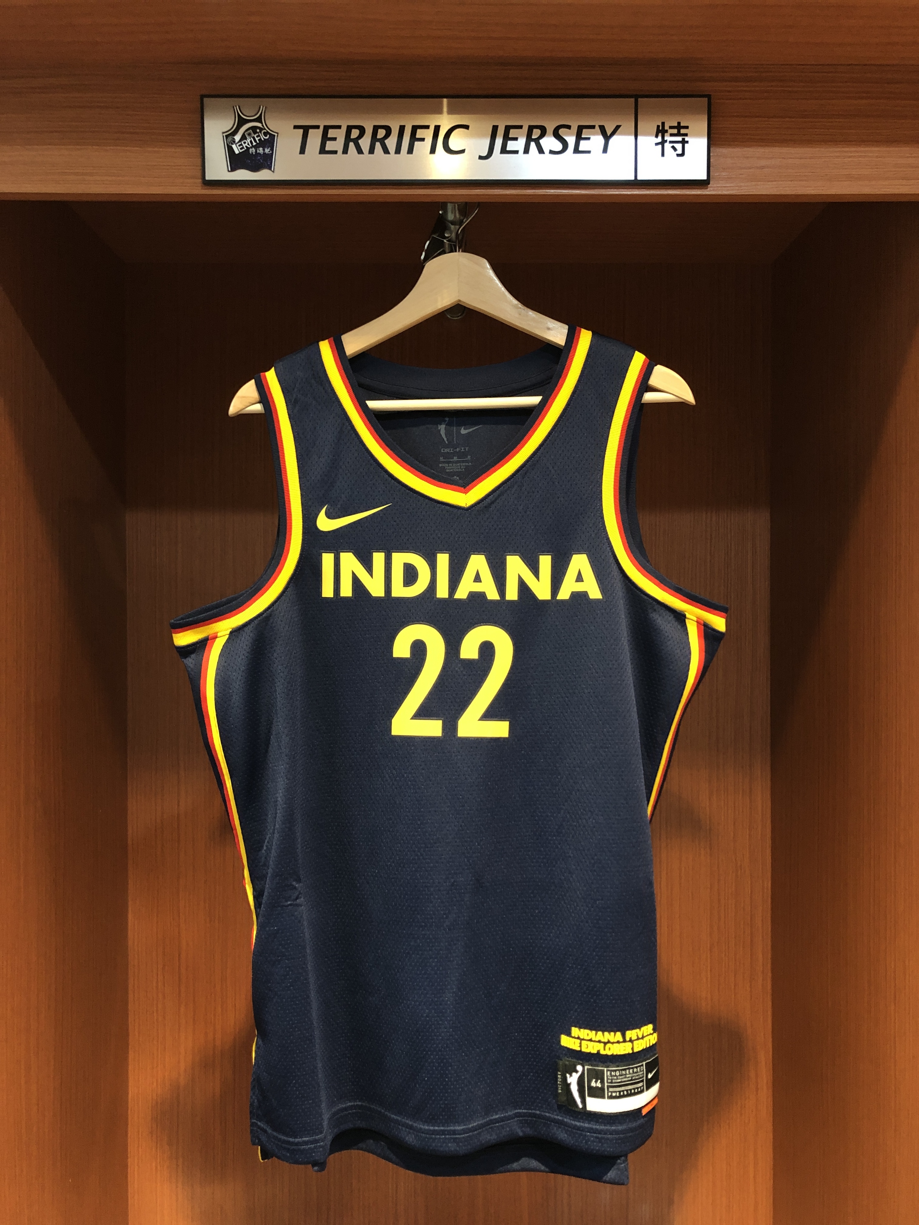 WNBA球衣 Caitlin Clark 印第安那狂熱深藍 Nike Swingman 球迷版 熱轉印 全新