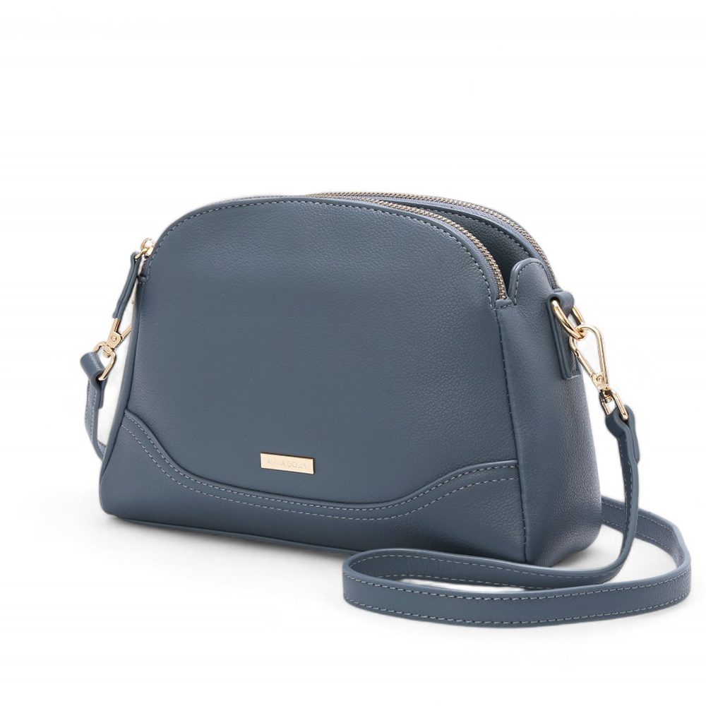 ANNA DOLLY 側肩斜背貝殼包 藍色