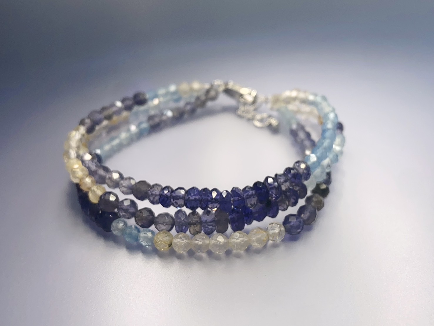 世界名畫系列_神奈川沖浪裏丨堇青石、海藍寶與鈦晶丨三月誕生石