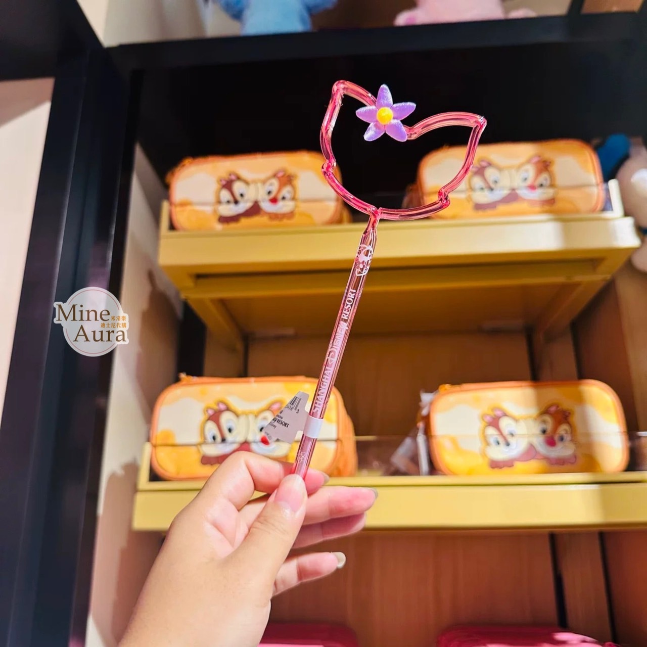 玲娜貝兒 Lina bell 大頭簍空 造型 圓珠筆 -上海迪士尼樂園