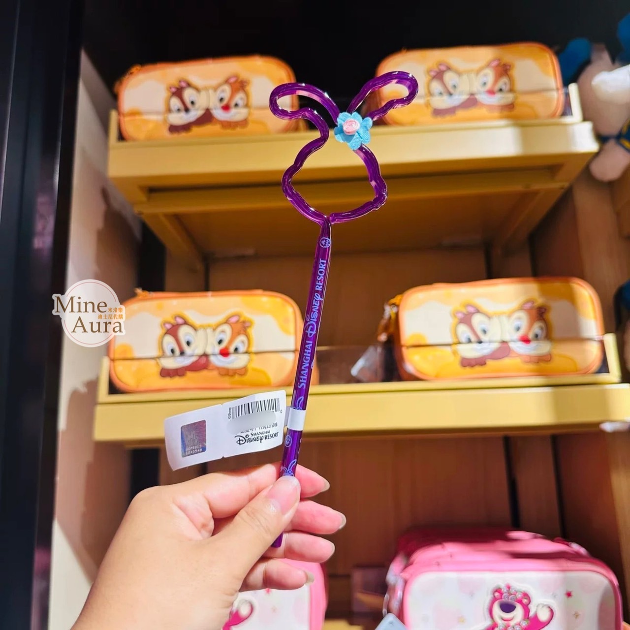 史黛拉露 星黛露 StellaLou 大頭簍空 造型 圓珠筆 -上海迪士尼樂園