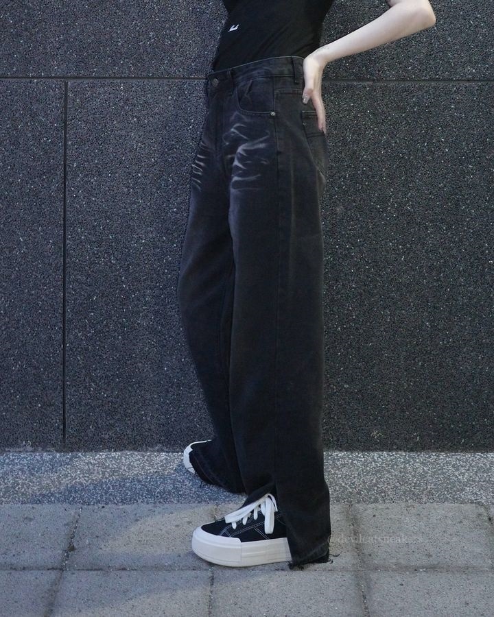 CONVERSE ALL STAR CRUISE UU鞋 低筒 厚底 增高 解構 奶油底 經典黑A08789C