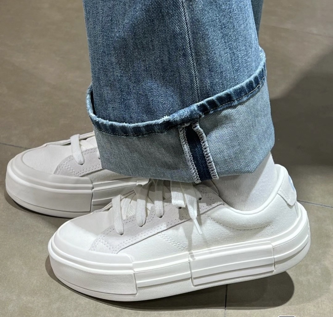 CONVERSE ALL STAR CRUISE UU鞋 低筒 厚底 增高 解構 奶油底 奶油白 A08788C