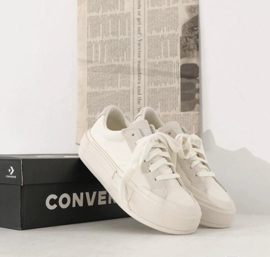 CONVERSE ALL STAR CRUISE UU鞋 低筒 厚底 增高 解構 奶油底 奶油白 A08788C