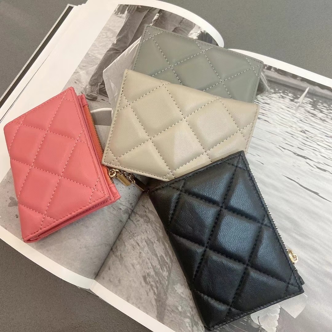 CH12 菱格軟熟羊皮韓國🇰🇷銀包