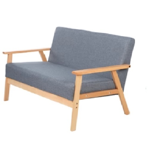 New fabric sofa [double-seat native sponge model] (space gray fabric is removable and washable, upgraded and thickened)