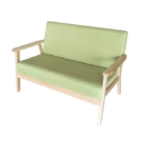 New fabric sofa [double-seat native sponge model] (grass green fabric is removable and washable, upgraded and thickened)