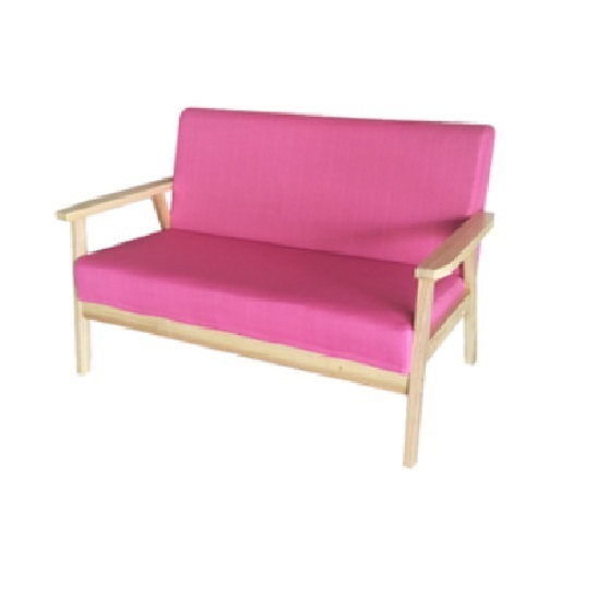 New fabric sofa [double-seat native sponge model] (carmine red fabric is removable and washable, upgraded and thickened)