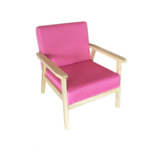 New fabric sofa chair [single seat, native sponge model] (carmine red fabric, removable and washable, upgraded and thickened)