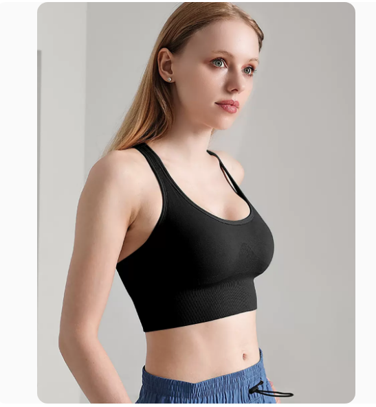 Hot-recommended shockproof push-up sports vest (YJ20411 black) (S-XL size) (contact customer service after placing the order to confirm the delivery size)