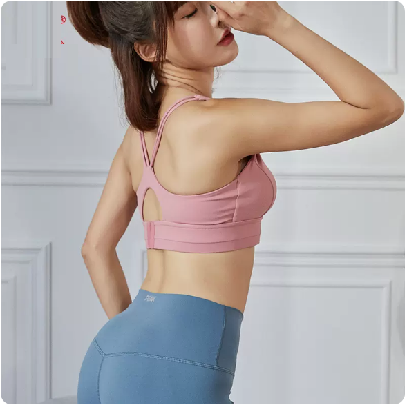 Hotly recommended shockproof push-up sports vest (YJ20206 pink) (S-XL size) (contact customer service after placing the order to confirm the delivery size)