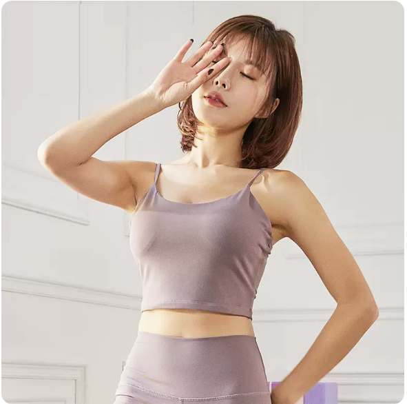 Hotly recommended shockproof push-up sports vest (YJ20205 light purple) (S-XL size) (contact customer service after placing the order to confirm the delivery size)
