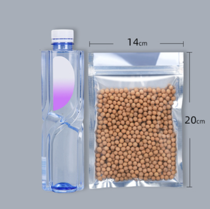 Hot push flat bottom translucent aluminum-plated ziplock bags (16 silk 14*20CM 100 pieces)