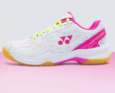 Hot recommended women's ultra-light shock-absorbing breathable training non-slip YY sneakers (SHB101CR white pink) (size: 36/225mm-39/245mm) (please contact customer service to confirm the delivery size after placing the order)
