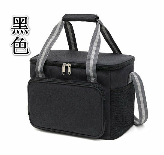 爆款戶外牛津布手提保溫袋【黑色】