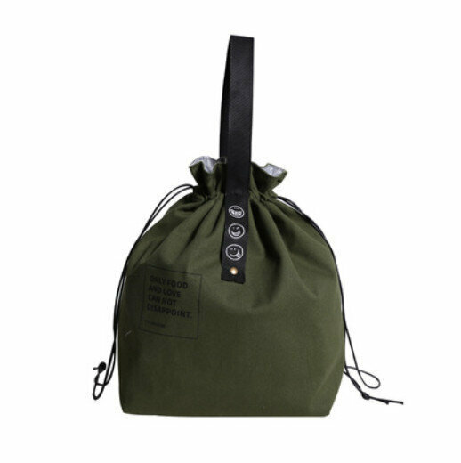 爆款保溫便當袋飯盒袋（軍綠色）尺寸：21*15*30CM）