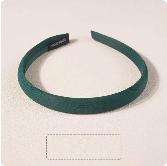Popular retro pressed hair hoop (dark green) [size: 15*13cm]