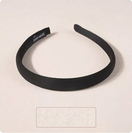 Popular retro pressed hair hoop (elegant black) [size: 15*13cm]