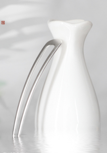 Popular simple u-shaped alloy hairpin (matte silver) (size: hairpin length 10cm)