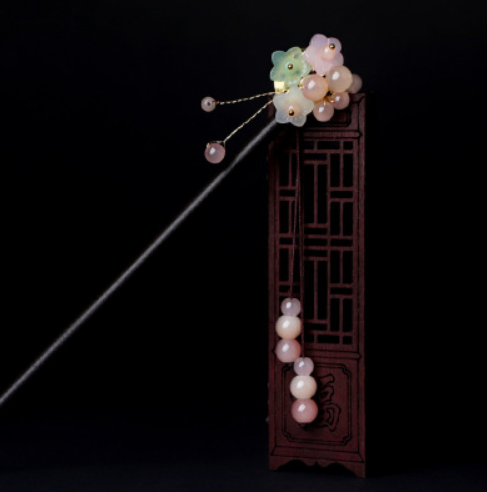 Popular ancient style tassel hairpin wooden hairpin (Yaohua) (size: hairpin length is about 18cm)