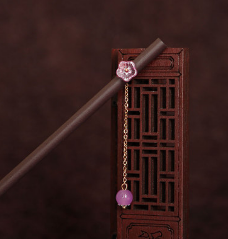 Popular ancient style tassel hairpin wooden hairpin (Yu Sheng) (size: hairpin length is about 18cm)