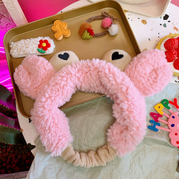 New cartoon headband (pink) (size 20*18.5CM)